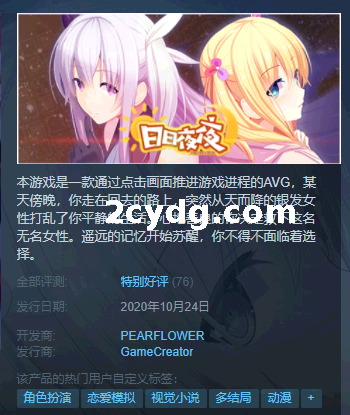 《日日夜夜》免安装中文绿色版【Steam官方社保版】