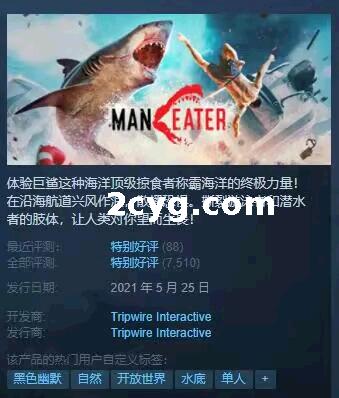 《食人鲨》免安装v22.10.15绿色中文版整合DLC[17.5GB][百度网盘]